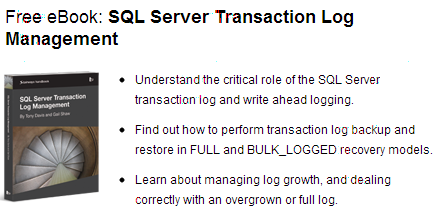 Free eBook: SQL Server Transaction Log Management