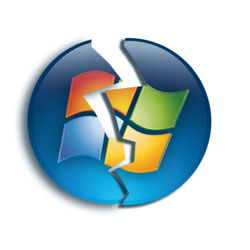 Logo de Windows roto