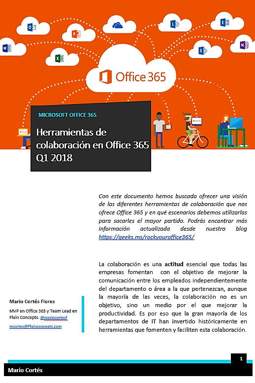 Los tres aspectos para determinar la herramienta de colaboración a utilizar  en Office 365 – Rock your Office 365